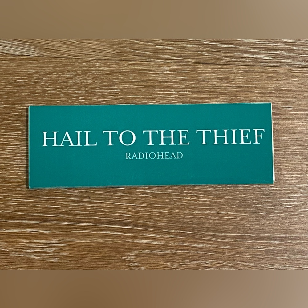 Authentic RADIOHEAD Vintage Hail To The Thief Era Sticker